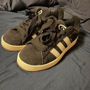 Adidas Women's Black and Tan Campus’s